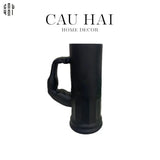 LY BIA THUỶ TINH BLACK HERCULES 600ML SS25-CẬU HAI HOME DECOR