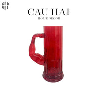 Ly Bia Thuỷ Tinh Hercules 600Ml - Red-CẬU HAI HOME DECOR