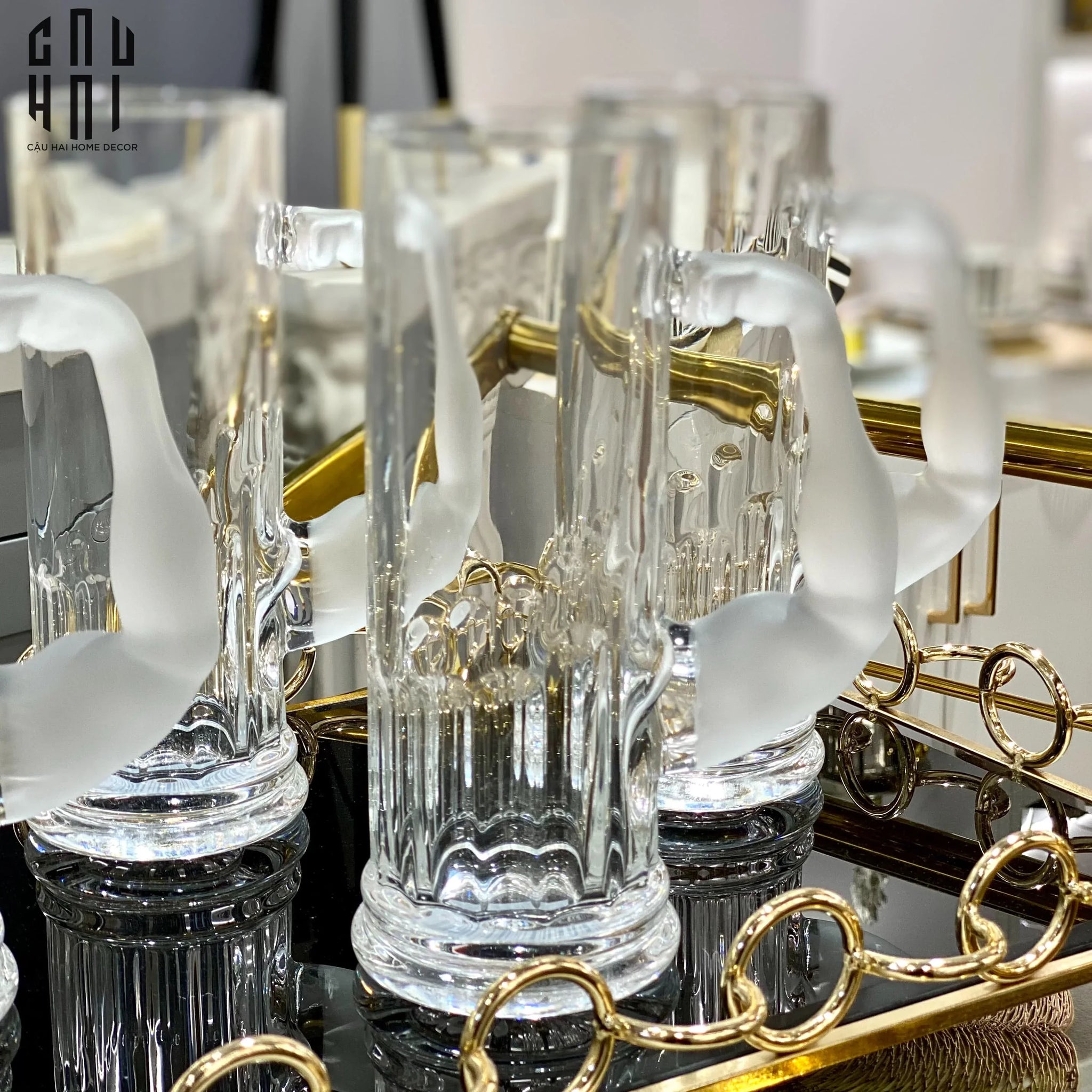 LY BIA THUỶ TINH HERCULES 600ML SS25-CẬU HAI HOME DECOR