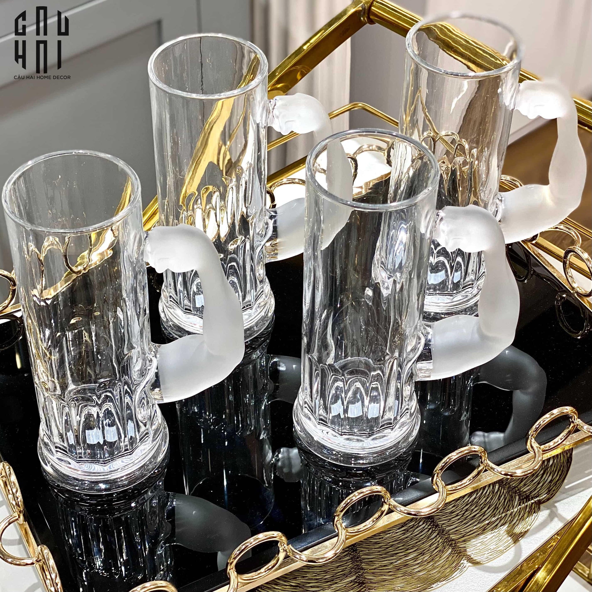 LY BIA THUỶ TINH HERCULES 600ML SS25-CẬU HAI HOME DECOR