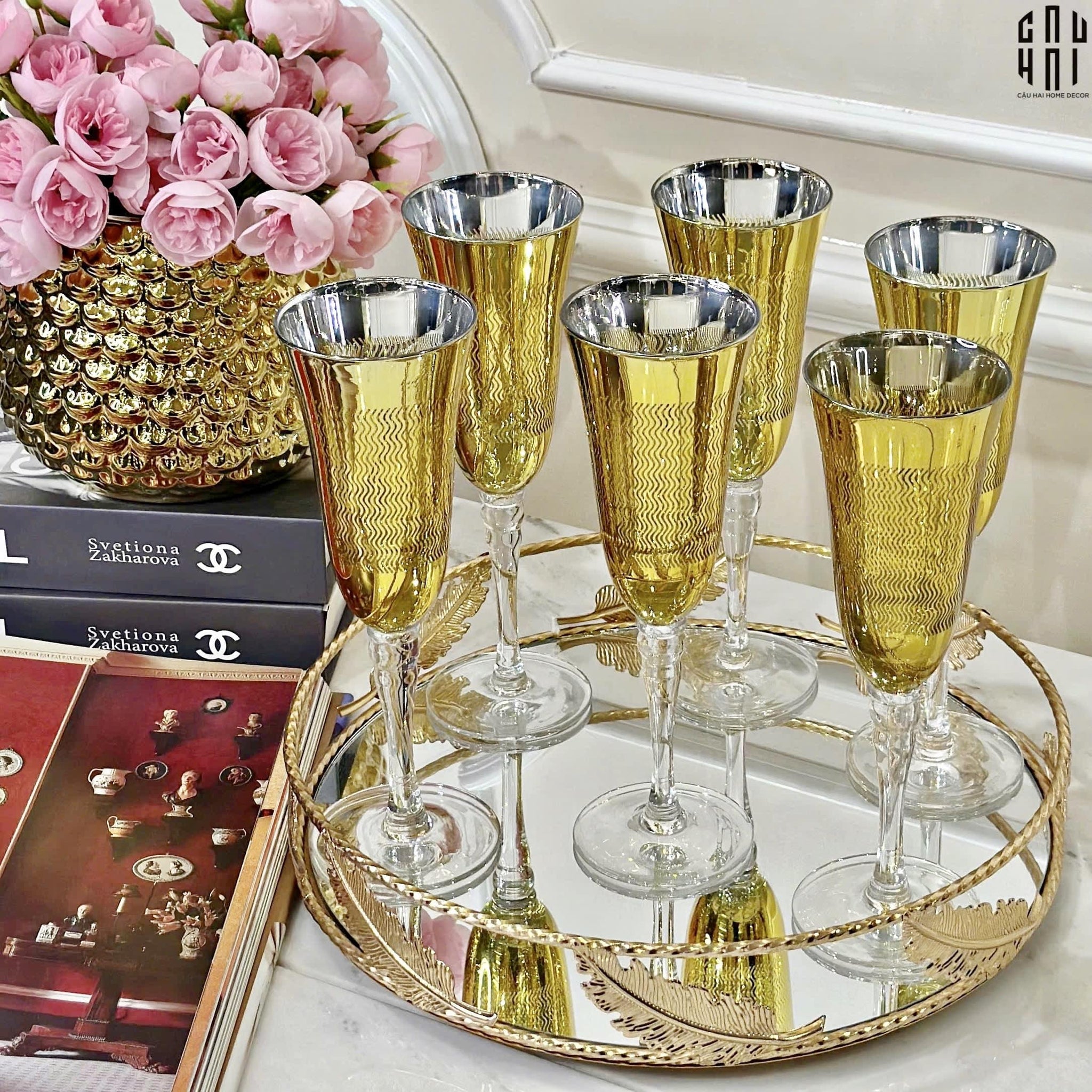 LY CHAMPAGNE GLORIOUS HERNANDEZ SS25-CẬU HAI HOME DECOR
