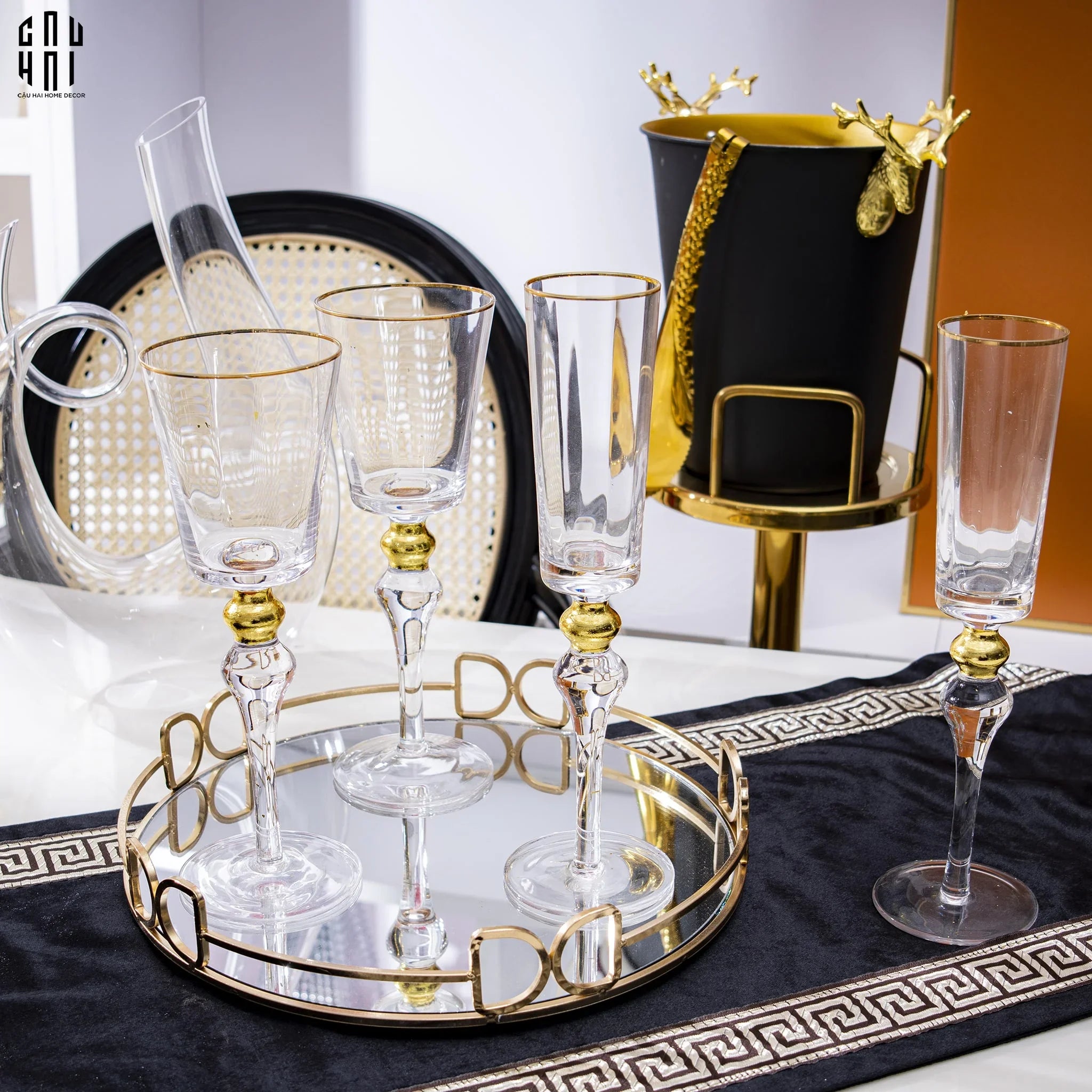 LY CHAMPAGNE SYMPHONY-CẬU HAI HOME DECOR