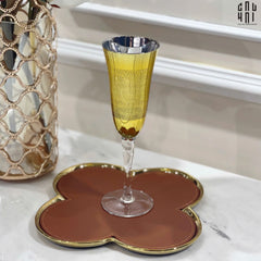 Ly Champagne Thuỷ Tinh Mạ Vàng Glorious of The Champion 22.3x7 180ml Allure Champagne Glasses-CẬU HAI HOME DECOR