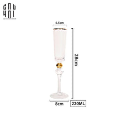Ly Champagne Thuỷ Tinh Symphony 8x28 220ml Champagne Glasses-CẬU HAI HOME DECOR