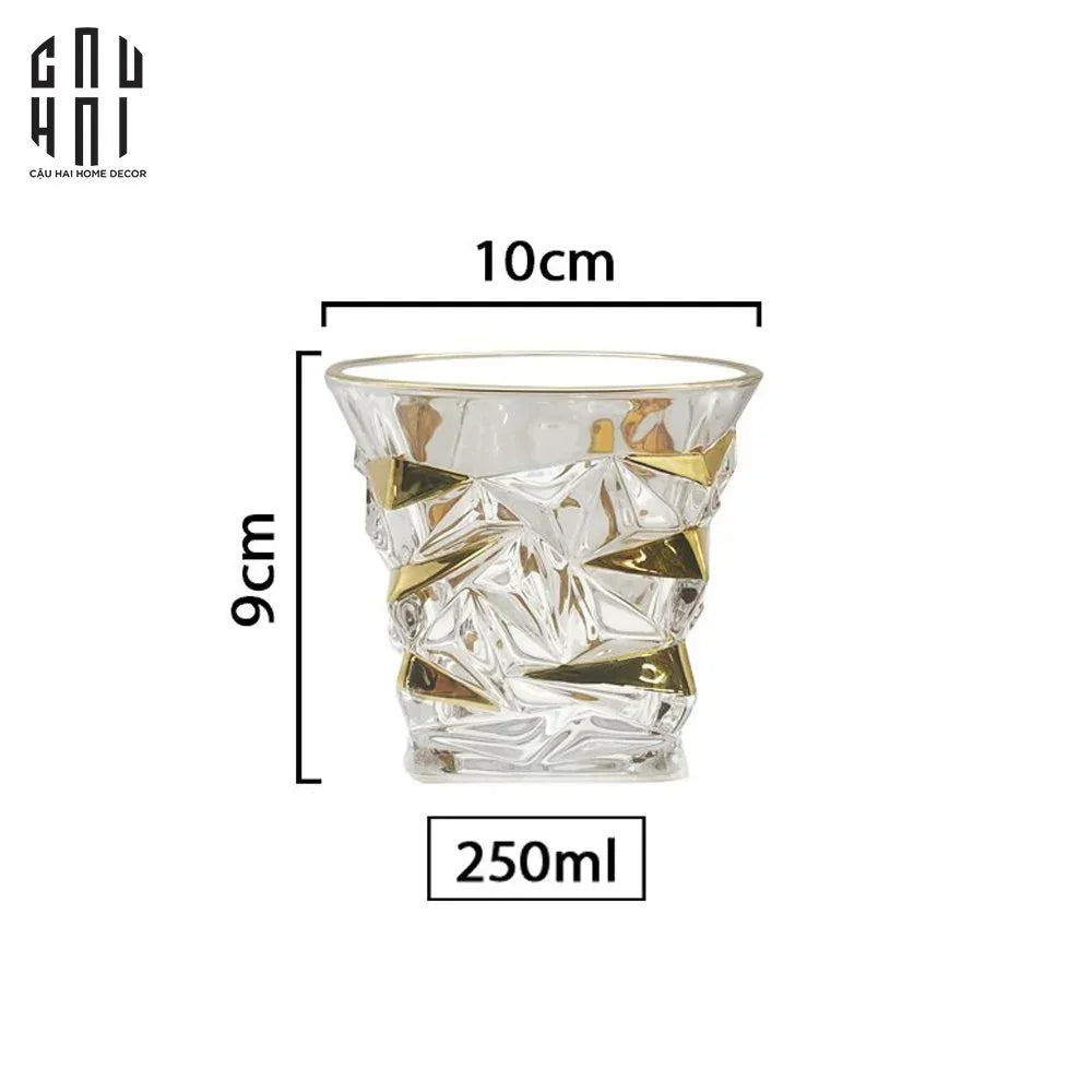 Ly Gala Royale Ss25 Cristalleries Liqour Glasses-CẬU HAI HOME DECOR