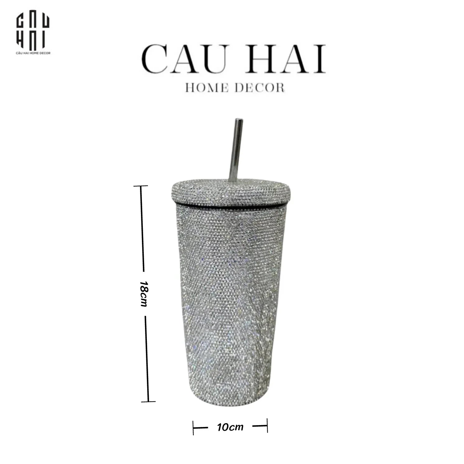 LY GIỮ NHIỆT DIAMOND 500ML BLING BLING-CẬU HAI HOME DECOR