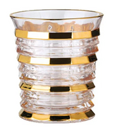 Ly Shot Brandy Whiskey Pha Lê Astral Allure Gold Lignes 320ml 11x10.5