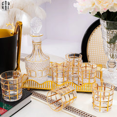 Ly Shot Brandy Whiskey Pha Lê Eden Allure Gold Lignes 300Ml 9x10cm-CẬU HAI HOME DECOR
