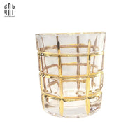 Ly Shot Brandy Whiskey Pha Lê Eden Allure Gold Lignes 300Ml 9x10cm-CẬU HAI HOME DECOR