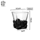 LY THUỶ TINH PIXEL - BLACK SS25-CẬU HAI HOME DECOR