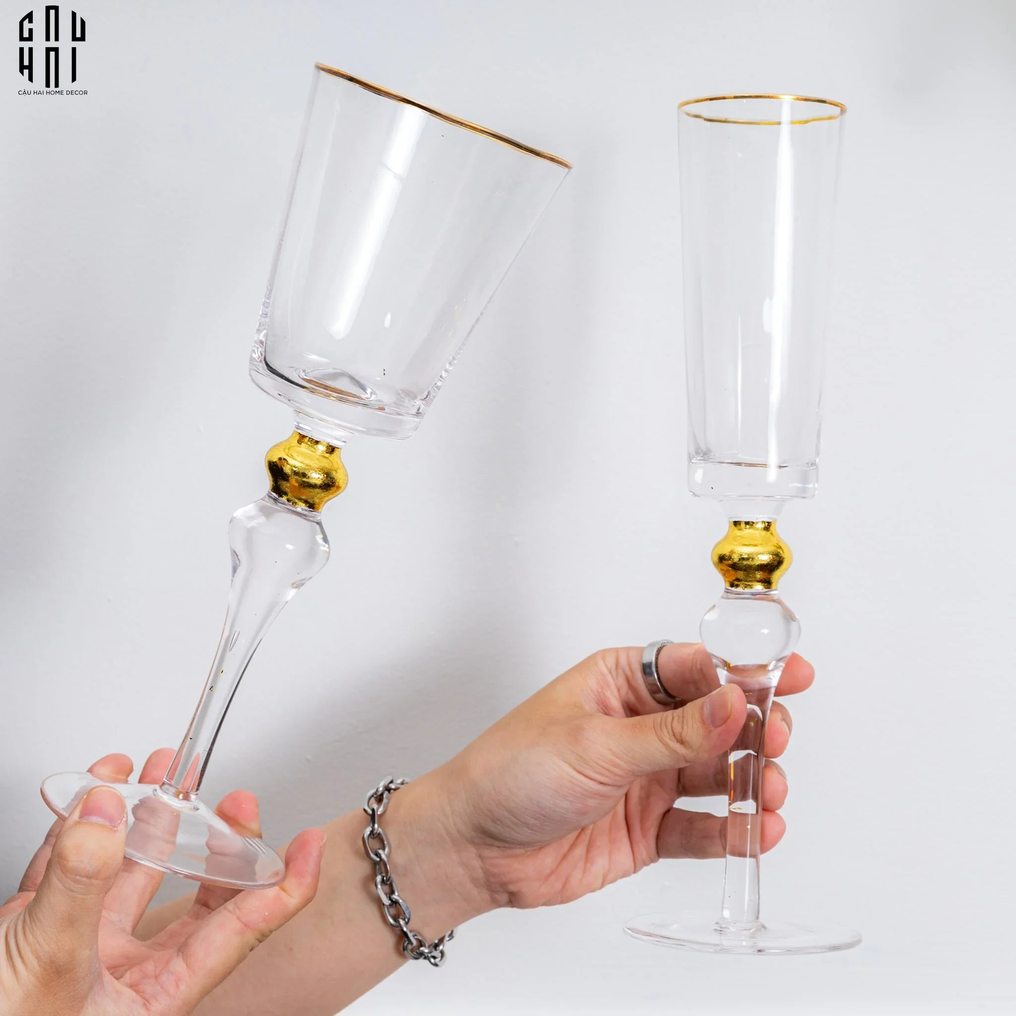 Ly Vang Thuỷ Tinh Symphony 8x25 380ml Wine Glasses-CẬU HAI HOME DECOR