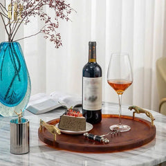 Maison Coutre - Khay Tròn Màu Hổ Phách Amber Savage D43-CẬU HAI HOME DECOR