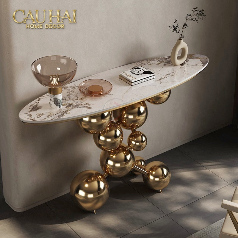 Maison Couture - Bàn Console Trang Trí Cao Cấp Sphère Royale Table-BÀN SOFA-CẬU HAI HOME DECOR