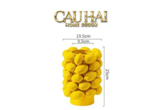 Maison Couture - Bình Hoa Ceramic Citron - Éclat Jaune H25-CẬU HAI HOME DECOR