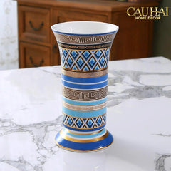 Maison Couture - Bình Hoa Colonne Impériale Azure H19-CẬU HAI HOME DECOR