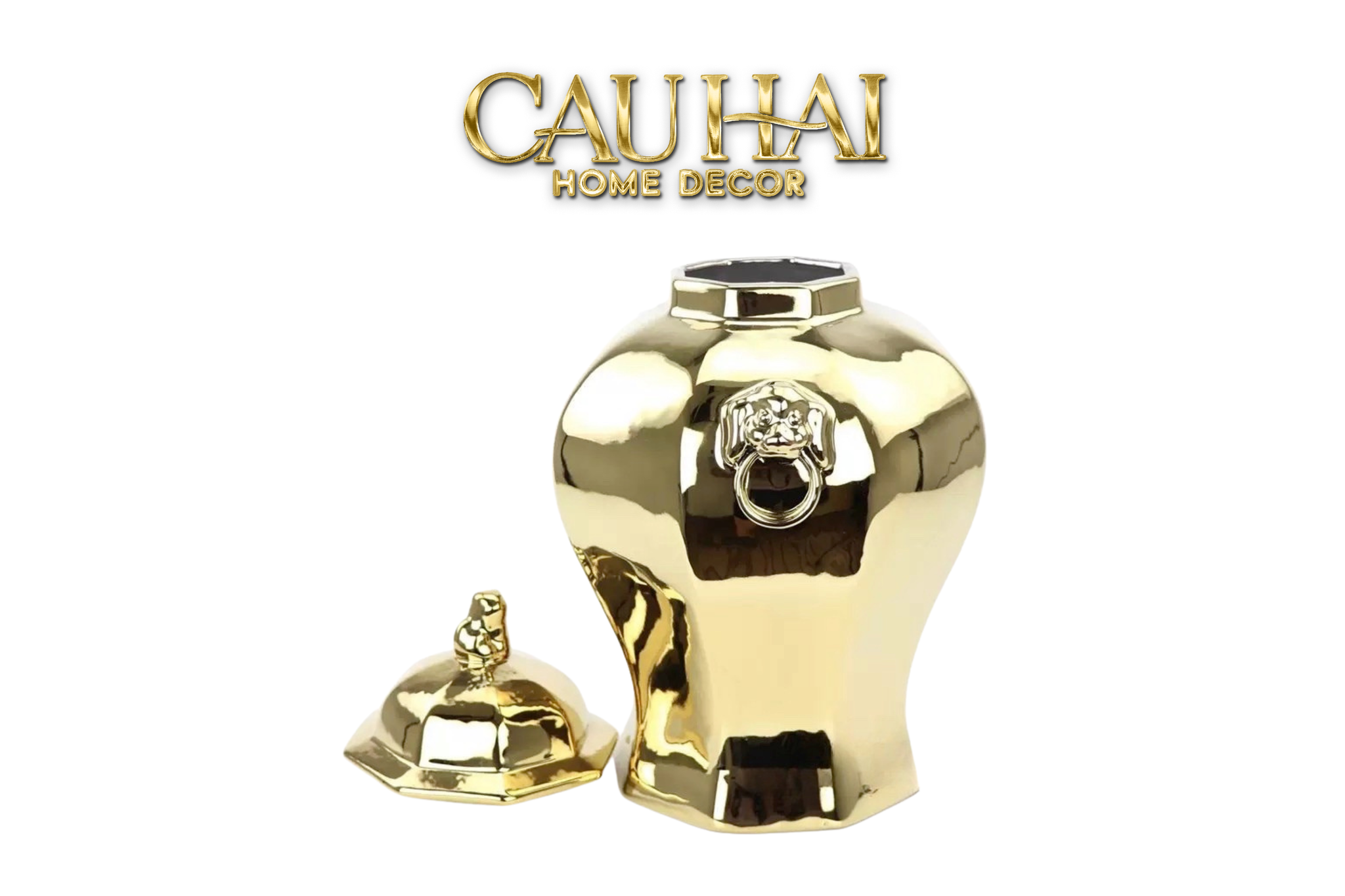 Maison Couture - Bình Hoa Hoàng Kim Sư - Imperial Lion Regent Vessel - CẬU HAI HOME DECOR