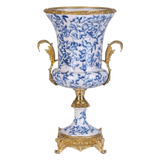 Maison Couture - Bình Hoa Imperium Empire Divine Vase Indochine Revival Floréal Bleu Urn - Cậu Hai Home Decor