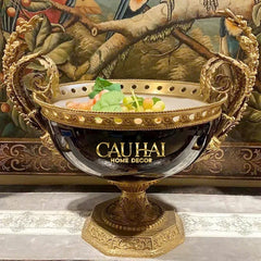 Maison Couture - Bình Hoa Imperium Empire Divine Vase - Papillon Pedestal – D’Ivoire H60x26x26-CẬU HAI HOME DECOR
