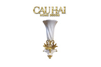 Maison Couture - Bình Hoa Imperium Empire Divine Vase - Papillon Pedestal – D’Ivoire H60x26x26-CẬU HAI HOME DECOR