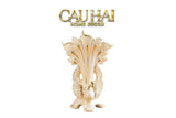 Maison Couture - Bình Hoa Khổng Tước Sứ Ngọc Cao Cấp Impérial Paon Empress Fan 33x48-BÌNH HOA-CẬU HAI HOME DECOR