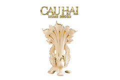 Maison Couture - Bình Hoa Khổng Tước Sứ Ngọc Cao Cấp Impérial Paon Empress Fan 33x48-CẬU HAI HOME DECOR