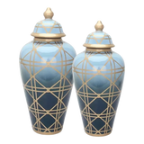 Maison Couture - Bình Hoa Ocean Gradation Cannage Porcelain H65/45