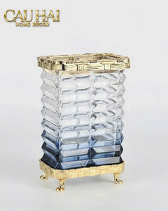 Maison Couture - Bình Hoa Pha Lê Azure Obelisk Cristalleries 22/32-CẬU HAI HOME DECOR