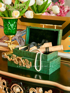 Maison Couture - Bình Hoa Pha Lê Brasson Papillon Emerald H30-BÌNH HOA-CẬU HAI HOME DECOR