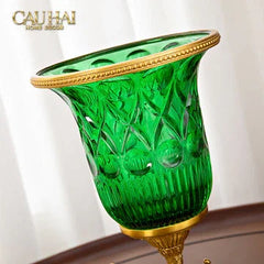 Maison Couture - Bình Hoa Pha Lê Brasson Papillon Emerald H30-BÌNH HOA-CẬU HAI HOME DECOR
