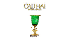 Maison Couture - Bình Hoa Pha Lê Brasson Papillon Emerald H30-BÌNH HOA-CẬU HAI HOME DECOR