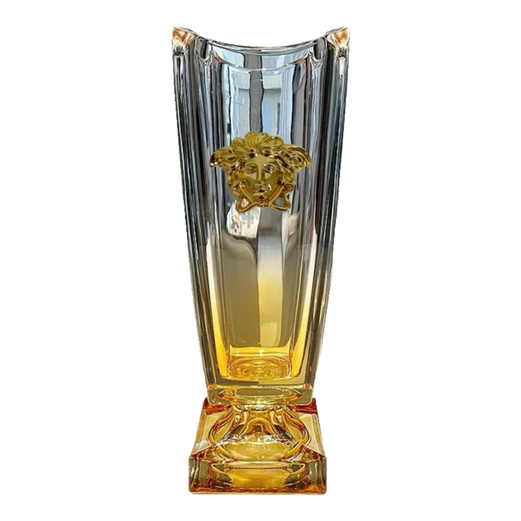 Maison Couture - Bình Hoa Pha Lê Goblet V Class Azure Medusa Cristalleries Vase H36