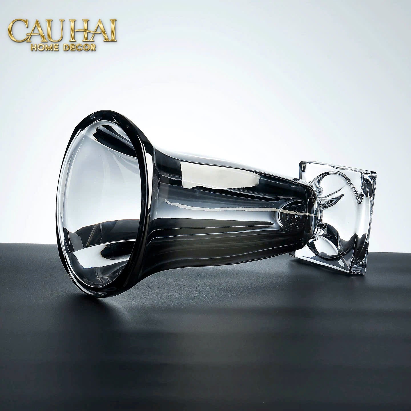 Maison Couture - Bình Hoa Pha Lê L’Atelier Midnight Goblet Mystic Cristallerie Vase 33 - CẬU HAI HOME DECOR