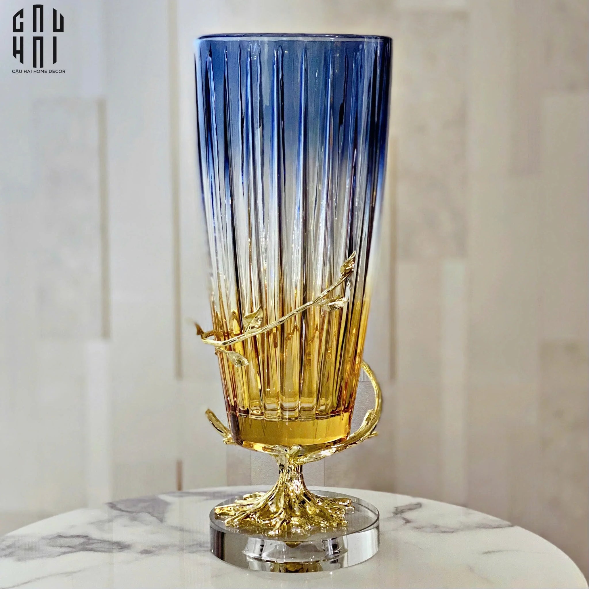 Maison Couture - Bình Hoa Pha Lê The Crystal Of Ocean Ss25-CẬU HAI HOME DECOR
