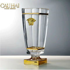 Maison Couture - Bình Hoa Pha Lê V Class Critalleries Obelish Meduse Vase H36x11 M13.5-CẬU HAI HOME DECOR