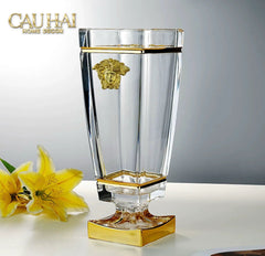 Maison Couture - Bình Hoa Pha Lê V Class Critalleries Obelish Meduse Vase H36x11 M13.5-CẬU HAI HOME DECOR