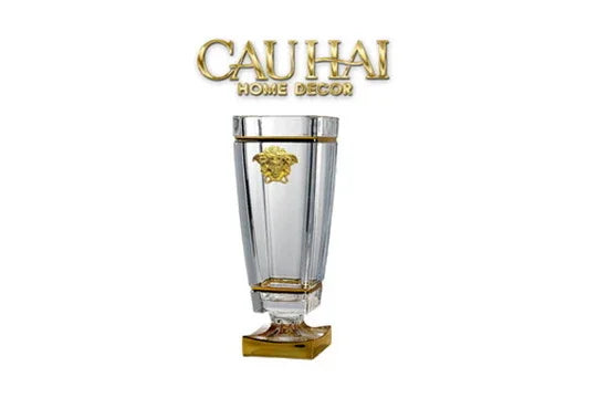 Maison Couture - Bình Hoa Pha Lê V Class Critalleries Obelish Meduse Vase H36x11 M13.5-CẬU HAI HOME DECOR