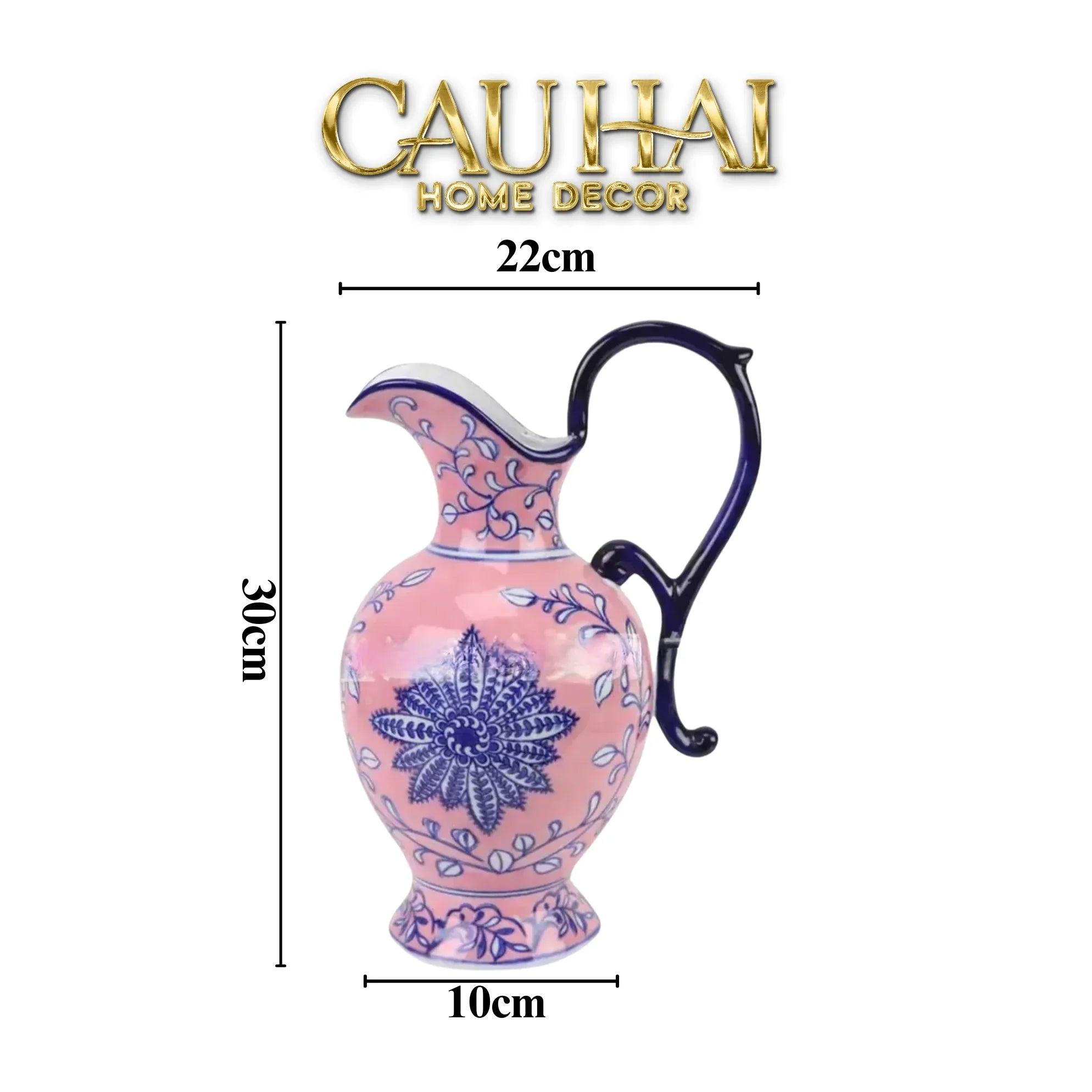 Maison Couture - Bình Hoa Pitcher Form – Fiorenza Duo Lumière Pocerlain Vases-CẬU HAI HOME DECOR
