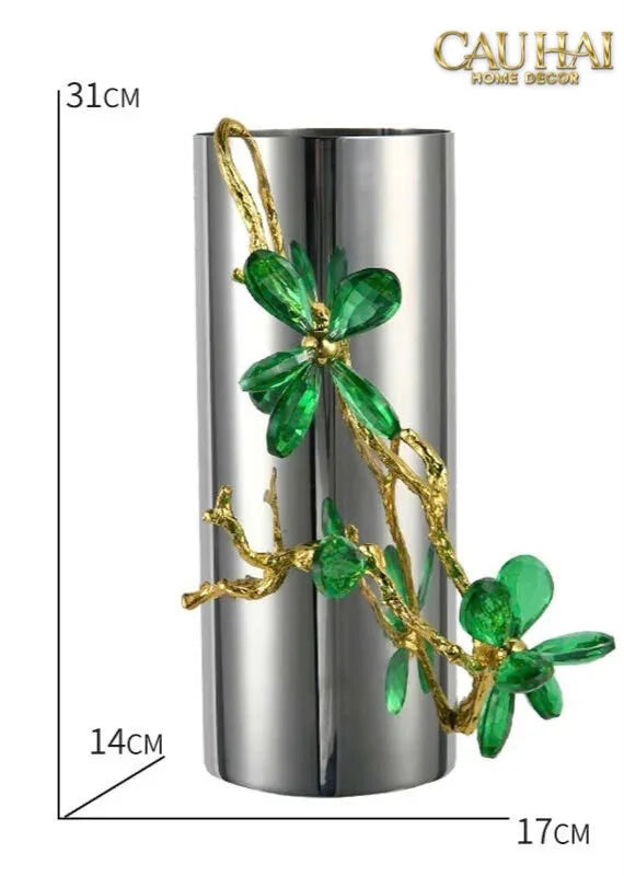 maison-couture-binh-hoa-platium-da-pha-le-emerald-metallique-aurum-branche-17x14x31-binh-hoa-cau-hai-home-decor-13 - CẬU HAI HOME DECOR