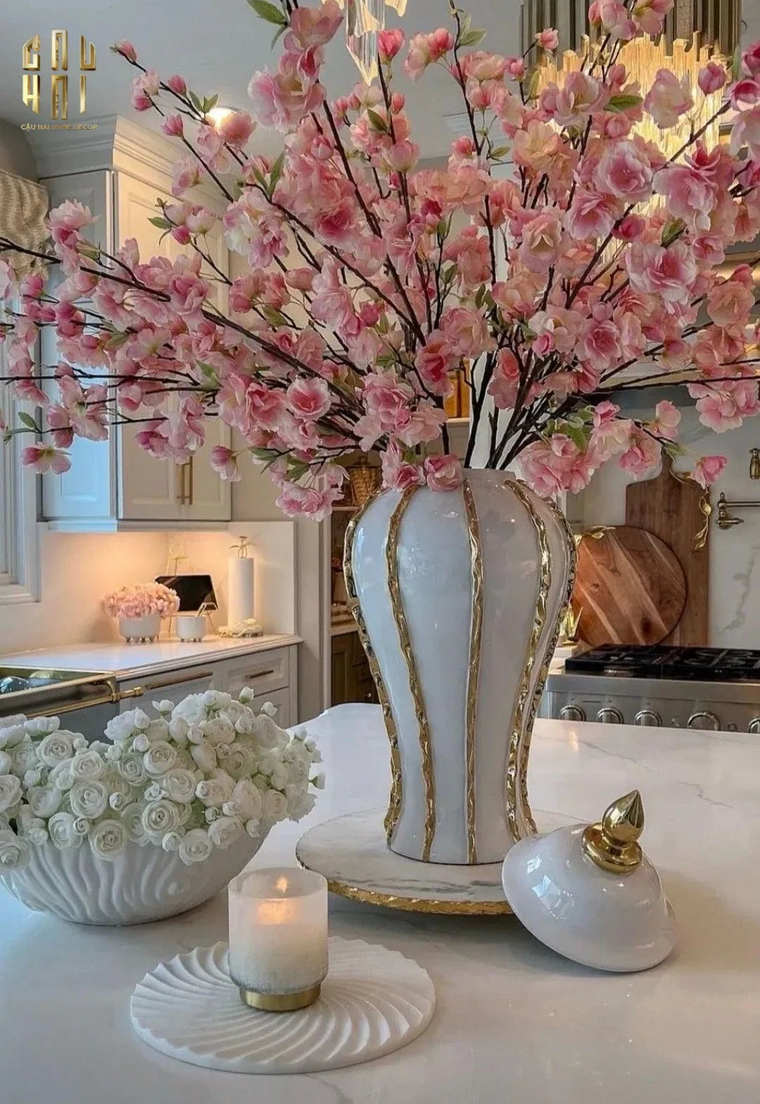 Maison Couture - Bình Hoa Porcelain Atelier Flynn H60-CẬU HAI HOME DECOR