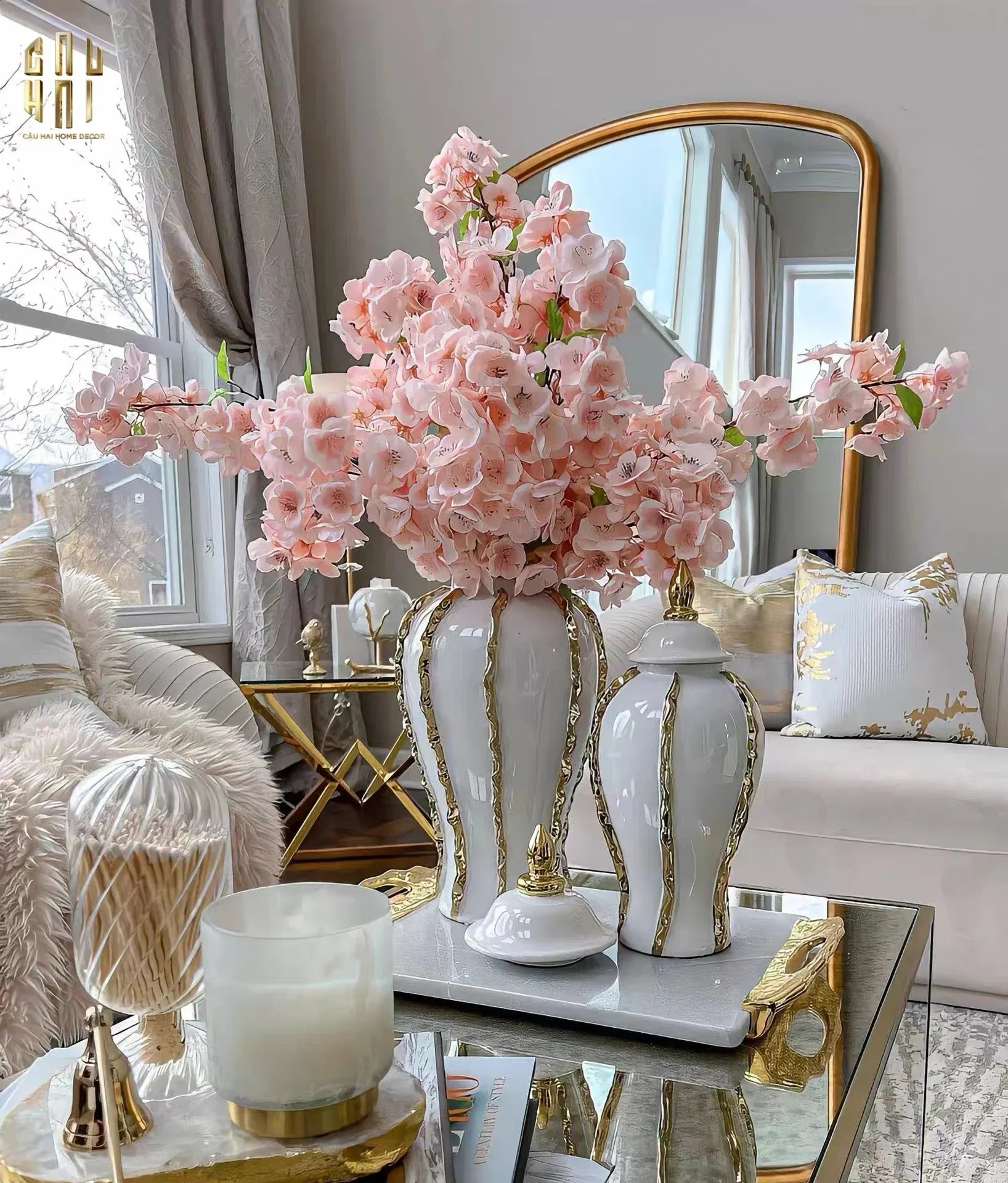 Maison Couture - Bình Hoa Porcelain Atelier Flynn H60-CẬU HAI HOME DECOR