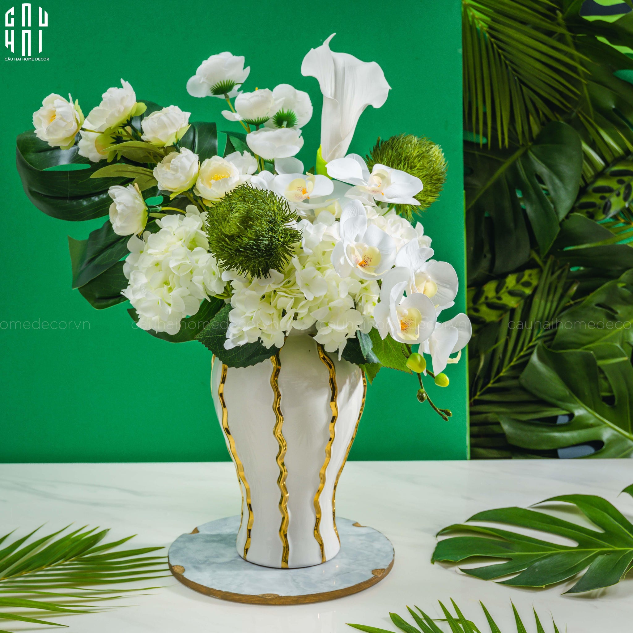 Maison Couture - Bình Hoa Porcelain Atelier Flynn H60-CẬU HAI HOME DECOR