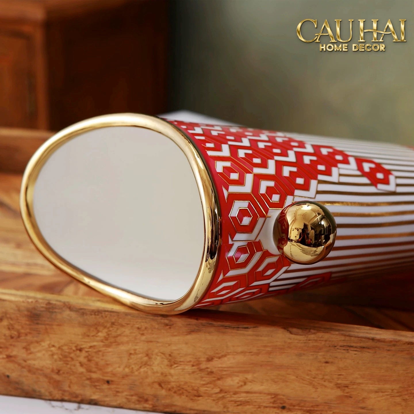 Maison Couture - Bình Hoa Rouge et Or de Bon Augure H28 - CẬU HAI HOME DECOR