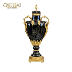 Maison Couture – Bình Hoa Sứ Đồng Imperium Empire Amphora Of Dionysus - Barocco Divine Vase H52-CẬU HAI HOME DECOR