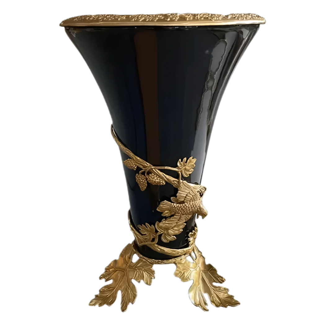 Maison Couture - Bình Hoa Sứ Đồng Imperium Empire Amphora Of Dionysus Barocco Divine Vase H52 - Cậu Hai Home Decor