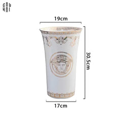 Maison Couture - Bình Hoa Sứ Tráng Men Cao Cấp V Class - Medusa Timeless Mythology 17x30.5-CẬU HAI HOME DECOR