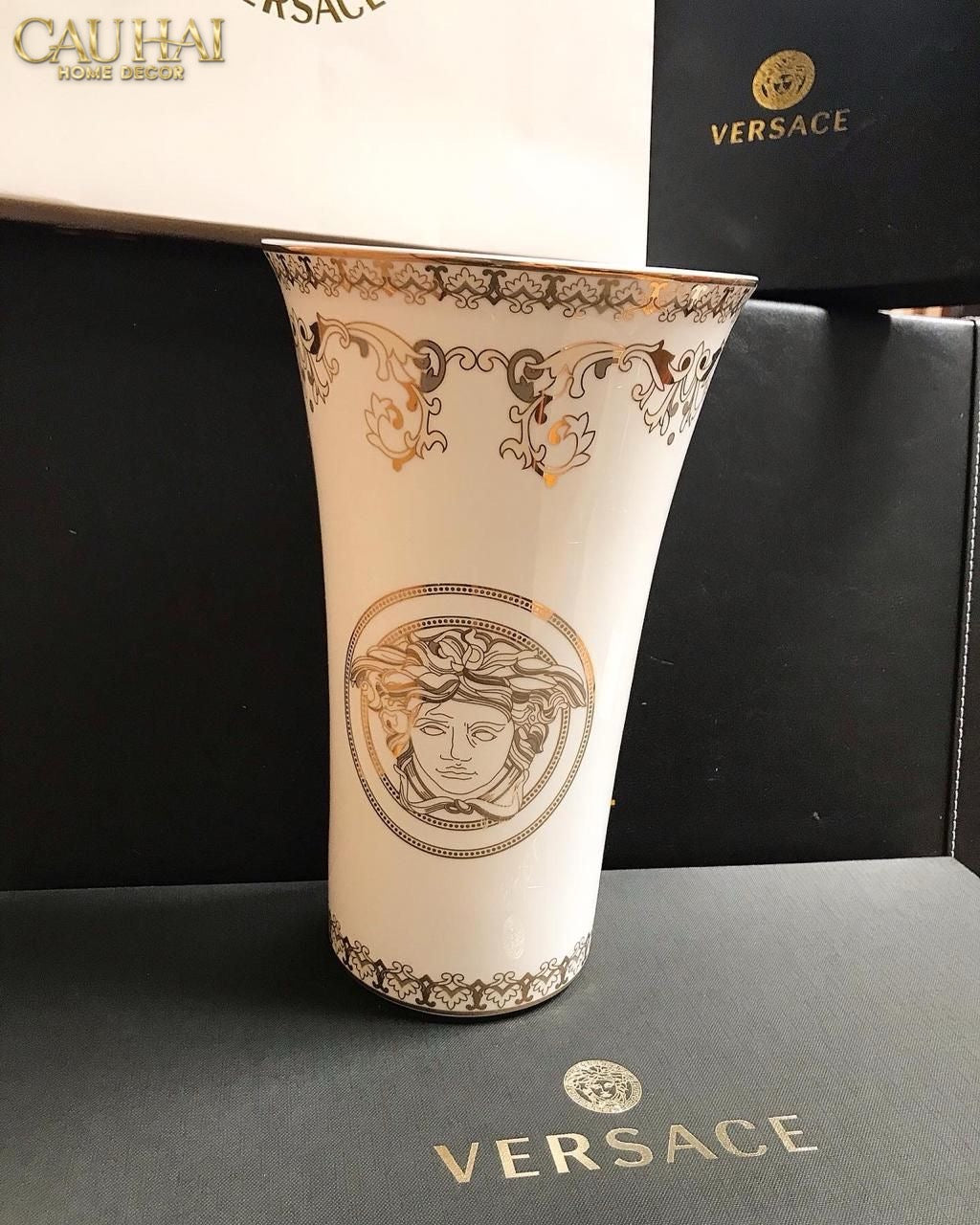Maison Couture - Bình Hoa Sứ Tráng Men Cao Cấp V Class - Medusa Timeless Mythology 17x30.5-CẬU HAI HOME DECOR