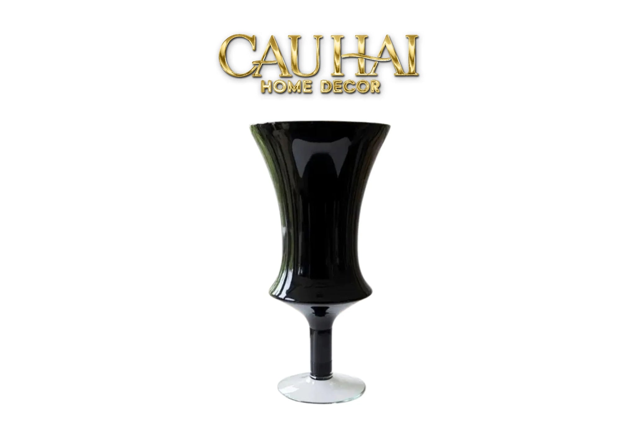 Maison Couture - Bình Hoa Thuỷ Tinh Colonne Noire Lacquered Glaze Vases-CẬU HAI HOME DECOR