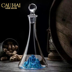 Maison Couture - Bình Pha Lê Decanter Red Wine Oceanami Blue Gems 1150Ml-CẬU HAI HOME DECOR