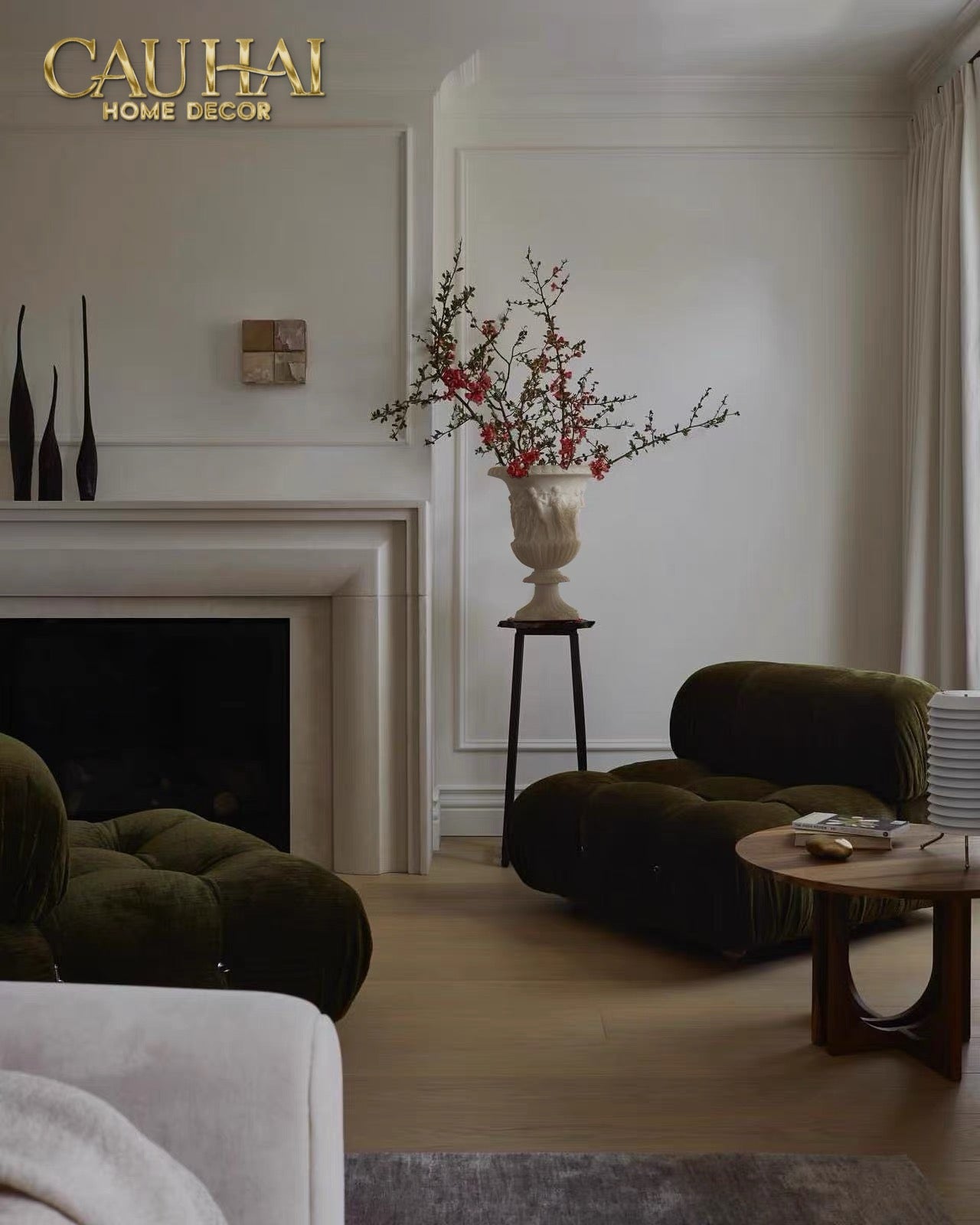 Maison Couture - Bình Phù Điêu Amphora Des Dieux Dionysien - Patrimoine H47 - CẬU HAI HOME DECOR