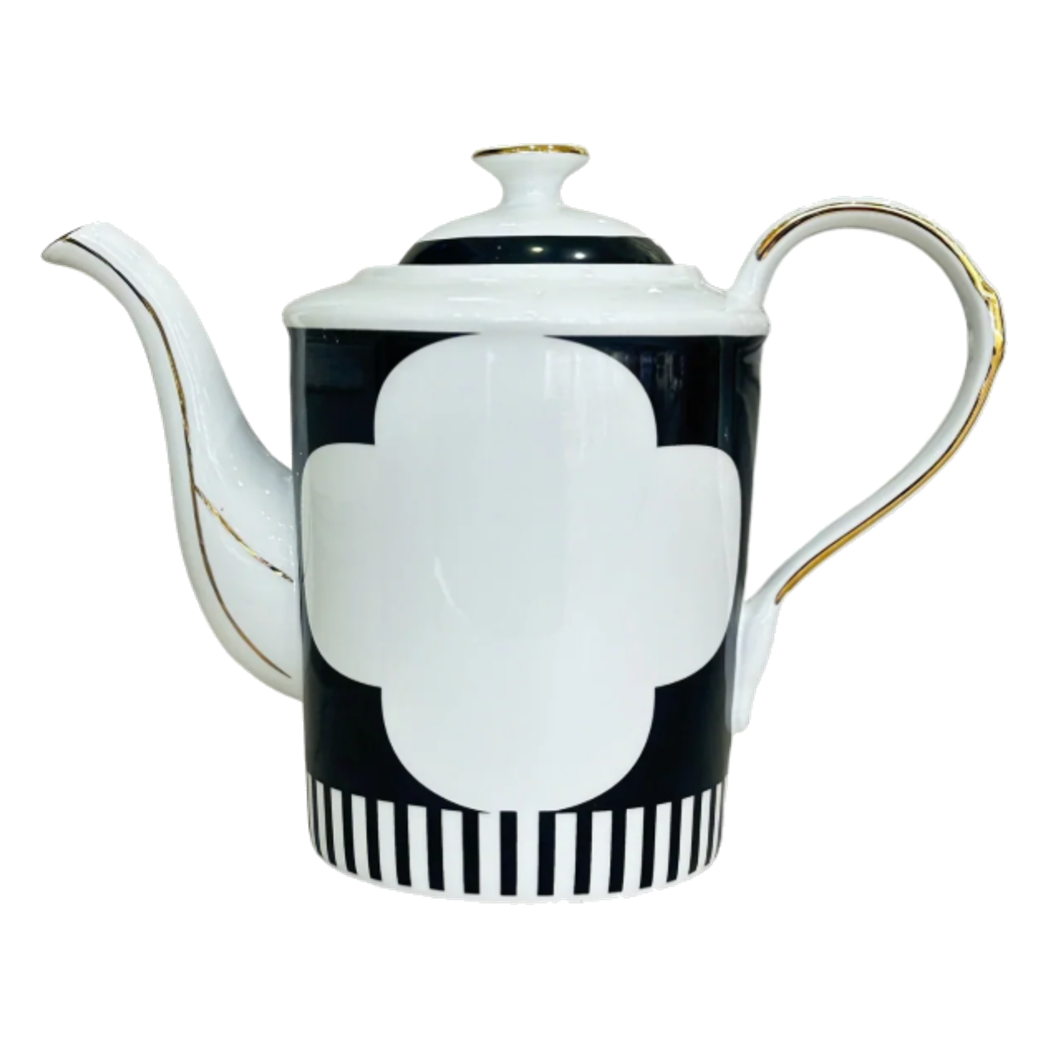 Maison Couture - Binh Tra Château Clover Signature - L’Atelier Rayé Tasses & Soucoupes-BỘ BÌNH TRÀ-CẬU HAI HOME DECOR
